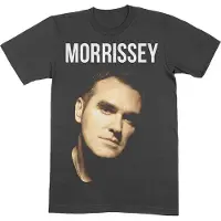 Ginza.se Morrissey: Unisex T-Shirt/Face Photo (Black) (Large)