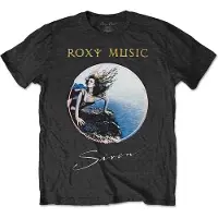 Ginza.se Roxy Music: Unisex T-Shirt/Siren (Black) (Small)
