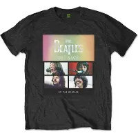 Ginza.se The Beatles: Unisex T-Shirt/Album Faces Gradient Silver Printing (Black) (Embellished) (Large)