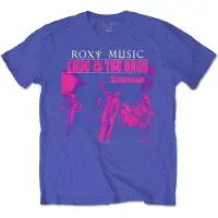 Ginza.se Roxy Music: Unisex T-Shirt/Love Is The Drug (Royal Blue) (X-Large)