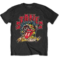 Ginza.se The Rolling Stones: Unisex T-Shirt/Tattoo You Blue Flames (Black) (Small)