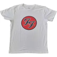 Ginza.se Foo Fighters: Unisex T-Shirt/FF Logo (White) (Medium)