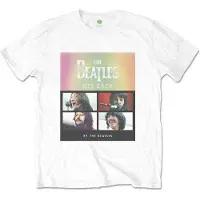 Ginza.se The Beatles: Unisex T-Shirt/Album Faces Gradient Silver Printing (White) (Embellished) (Large)