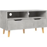vidaXL Tv-bänk betonggrå 90x40x48,5 cm konstruerat trä