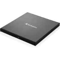 Verbatim Slimline Bluray-brännare extern Box USB 3.2 Gen 1 Svart