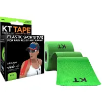 KT Tape Kinesiotejp i bomull (20x25 cm) - Green