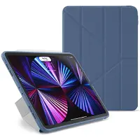 Pipetto Original Origami No1 - Vikbart fodral för surfplatta - termoplastisk polyuretan (TPU) - marin - 11 - för Apple 11-inch iPad Pro (1:a generation, 2a generation, 3:e generationen)