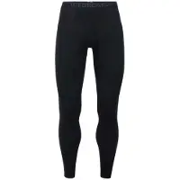 Icebreaker 200 Oasis Leggings with Fly - Underställ merinoull Herr Black / Monsoon XL