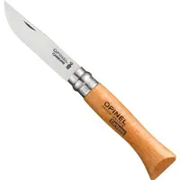 Opinel No. 06 pocket knife, carbon steel, blade length 7 cm