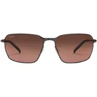 Serengeti Rectangle Mens Shiny Dark Gunmetal Mineral Polarized Drivers Gradient Shelton