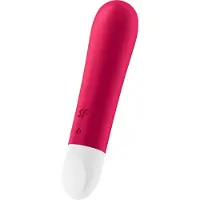 Satisfyer - vibrator kulformad - uppladdningsbar, vattentät - röd