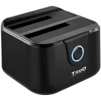 TooQ Dual Dockstation TooQ TQDS-802B 2.5" / 3.5" SATA USB 3.0 Svart