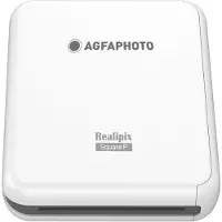 Agfa Agfaphoto Realipix Square P - Skrivare - färg - färgsublimering - 76 x 76 mm upp till 0.83 min/sida (färg) - Bluetooth - vit