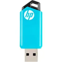 HP v150w, 128 GB, USB Type-A, 2.0, 14 MB/s, Glide, Sort, Blå