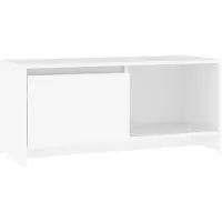 vidaXL Tv-bänk vit 90x35x40 cm konstruerat trä