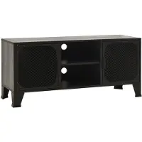 vidaXL TV-skåp grå 105x36x47 cm metall och MDF