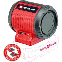 Einhell Power X-Change TC-SR 18 Li BT - Solo Bluetooth-högtalare AUX, USB Röd