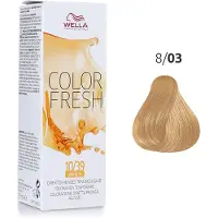 Wella Color Fresh Professionell hårtoning 75 ml 8/03 Hellblond Natur-Gold