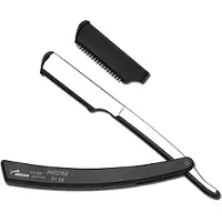 Jaguar Pro Barber R1 M rakhyvel med dubbelt blad i svart - klippning & rakning