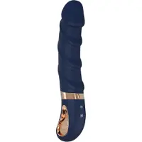 Dream Toys Goddess Belenos - värmande G‑punktsvibrator (blå)