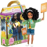 Lottie London Kid Activist Doll | Sta svarta dockor fr flickor och pojkar outfit | Docka p uppdrag! | Fr 6 -ring och uppt! St svart docka inspire