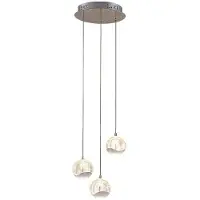 LUCANDE Taklampa , Hayley, Transparent, Vardagsrum, Glas, Modern