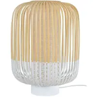 Forestier Bordslampa , Bamboo Light M, Vit, Vardagsrum, Bambu, Design
