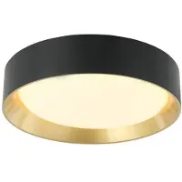LINDBY LED taklampa Kambia , Svart, Vardagsrum / matsal, Aluminium / grå / zink, Modern, LED-taklampa
