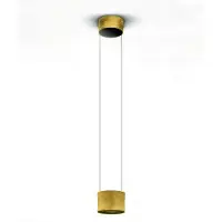 BANKAMP Pendellampa Impulse, dimbar, Mässing / guld, Vardagsrum / matsal, Aluminium / grå / zink, Modern