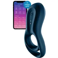 Satisfyer Epic Duo - App‑styrd vibrerande penisring för män (svart)