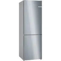 Bosch Serie | 4 KGN362IDF - Kylskåp/frys - bottenfrysskåp - bredd: 60 cm - djup: 66.5 cm - höjd: 186 cm - 321 liter - Klass D - rostfritt stål