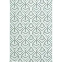 FRAAI Utomhusmatta | Summer Arch grön hos Volero | 240x330 cm | Polypropen | Asymmetrisk | Rektangulär | Plattvävd