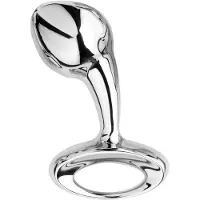 NJOY Pure Stål Buttplug Medium 8,5 cm - Silver - Silver
