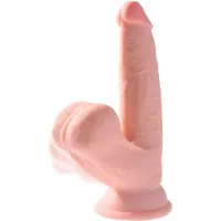 King Cock Plus Triple Density Swinging Balls Dildo 21 cm - Nude - Nude