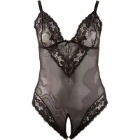 Cottelli collection Plus Size - spetsbody - svart