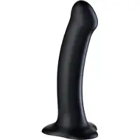 Fun Factory Magnum Dildo med Sugpropp 18,4 cm - Svart - Svart