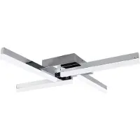 LINDBY Taklampa Patrik , Förkromad / silver, Badrum, Metall, Modern, Taklampa