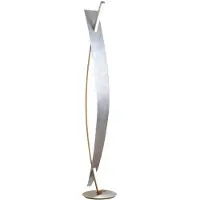LUCANDE LED golvlampa Marija , dimbar, Förkromad / silver, Vardagsrum / matsal, Metall, Modern, LED-golvlampa