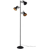 LINDBY Golvlampa Lilly , Svart, Vardagsrum / matsal, Metall, Industriell design, Golvlampa