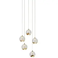 LUCANDE Taklampa , Hayley, Transparent, Vardagsrum, Glas, Modern