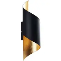 LINDBY Vägglampa , Vanni, dimbara, Svart, Sovrum, Metall, Modern