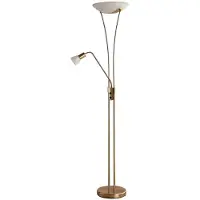 LINDBY Golvlampa , Felicia, Guld / mässing, Vardagsrum, Metall, Modern