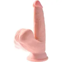 King Cock Plus Triple Density Swinging Balls Dildo 19 cm - Nude - Nude