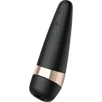 Satisfyer Pro 3+ - vattentät, uppladdningsbar klitorisstimulator/vibrator (svart)