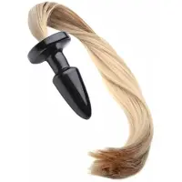 Tailz Pony Tail Analplugg - Svart - Svart