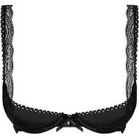 Obsessive Miamor Half-Cup BH - Svart - L/XL - Svart