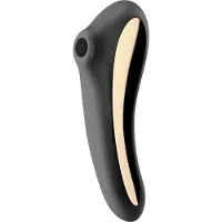 Satisfyer Dual Kiss - vibrator för vagina och klitoris - uppladdningsbar - svart