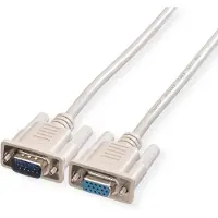 Roline VGA Anslutningskabel VGA 15-polig Kontakt, VGA 15-polig Uttag 1.80 m Grå 11.01.6518 Skärmad VGA-kabel