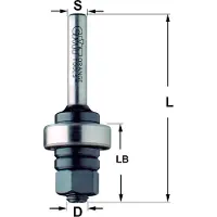 Cmt Frässpindel 924.080.10; S=8 mm; L=61 mm; med kullager