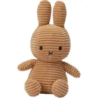Bon Ton Toys Gosedjur - Miffy Sittande - 23 cm - Curduroy Beige - - One Size - Gosedjur